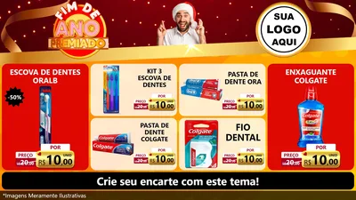 Modelo de TV para TV Horizontal com o tema Fim de Ano Premiado para Higiene Pessoal