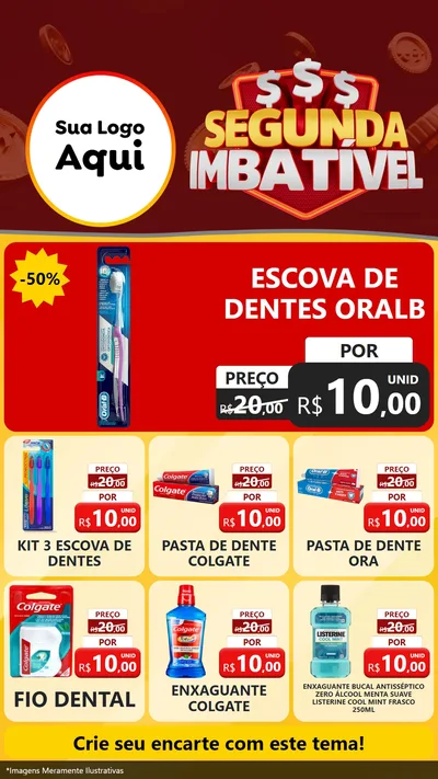 Modelo de Rede Social para Stories com o tema Segunda Imbatível para Higiene Pessoal