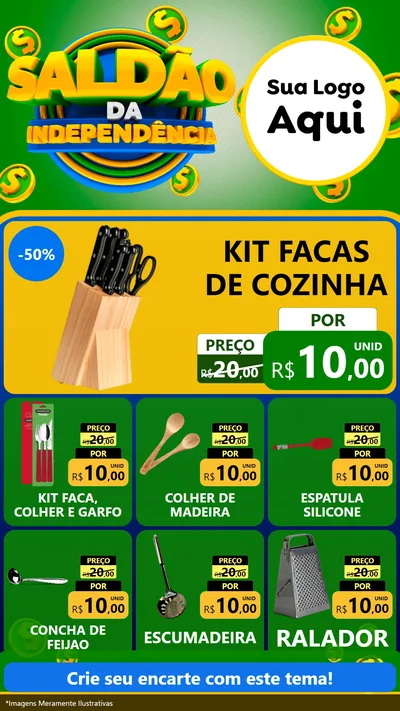 Modelo de Rede Social para Stories com o tema Saldão da Indepêndencia para Utilidades Domésticas