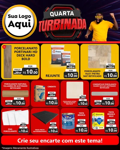 Modelo de Rede Social para Feed Instagram com o tema Quarta Turbinada para Pisos e revestimentos