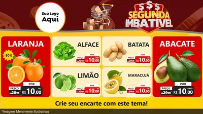 Modelo de TV para TV Horizontal com o tema Segunda Imbatível para Hortifrúti