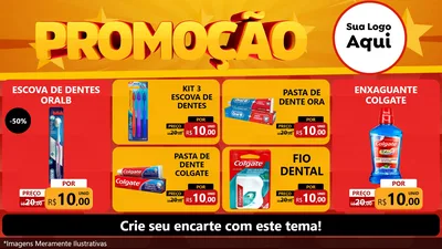 Modelo de TV para TV Horizontal com o tema Promoção para Higiene Pessoal