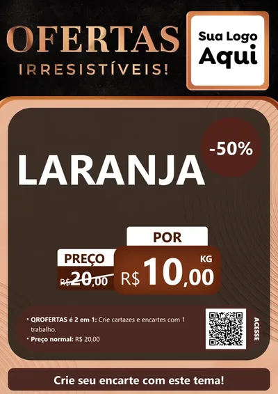 Modelo de Cartaz para Cartaz A4 Vertical com o tema Ofertas Irresistíveis! para Hortifrúti