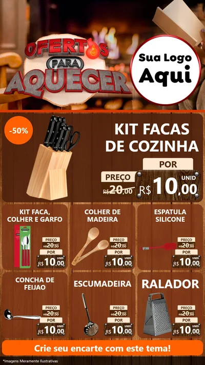 Modelo de Rede Social para Stories com o tema Ofertas Para Aquecer para Utilidades Domésticas