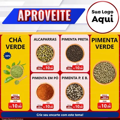 Modelo de Rede Social para Feed Facebook com o tema Aproveite para Produtos Naturais