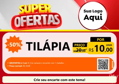 Modelo de Cartaz para Cartaz A4 Horizontal
