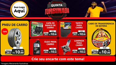 Modelo de TV para TV Horizontal com o tema Quinta Turbinada para Auto peças