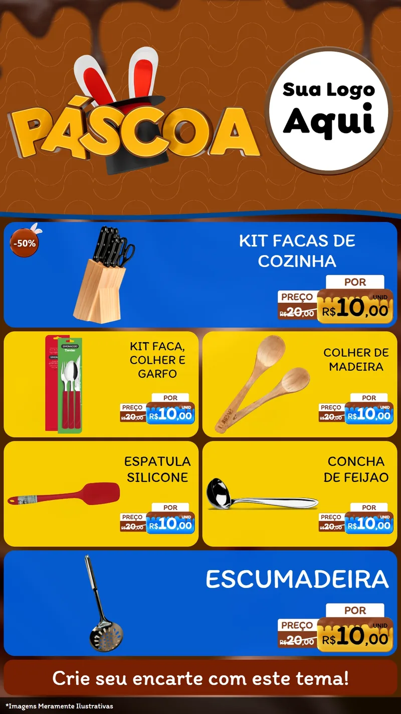 Modelo de TV para TV Vertical com o tema Páscoa para Utilidades Domésticas