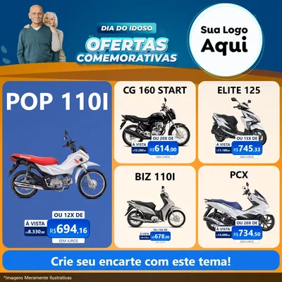 Modelo de Rede Social para Feed Facebook com o tema Dia do Idoso