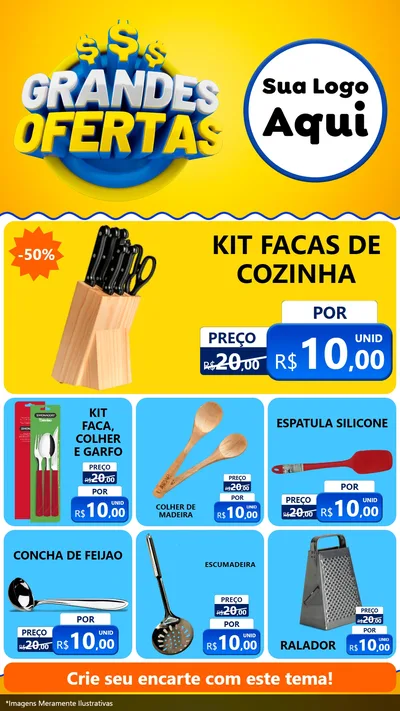 Modelo de Rede Social para Stories com o tema Grandes Ofertas para Utilidades Domésticas