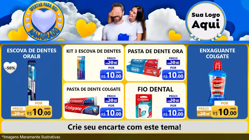 Modelo de TV para TV Horizontal com o tema Ofertas Para Seu Namorado para Higiene Pessoal