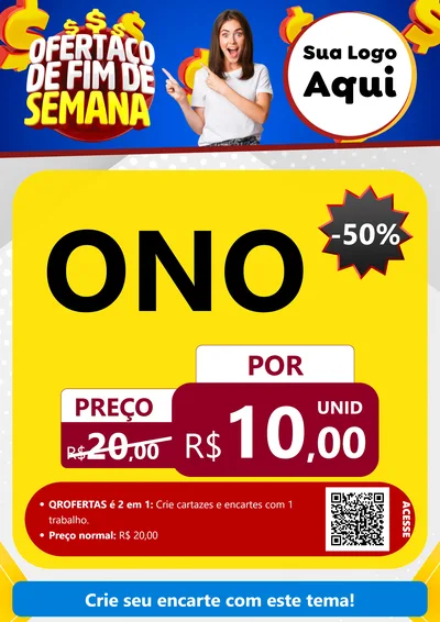 Modelo de Cartaz para Cartaz A4 Vertical com o tema Ofertaço de Fim de Semana para Óticas