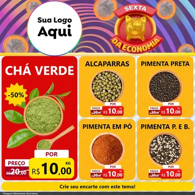 Modelo de Rede Social para Feed Facebook com o tema Sexta da Economia para Produtos Naturais