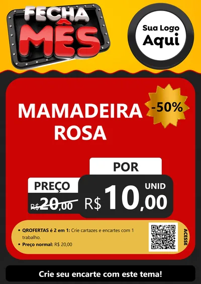 Modelo de Cartaz para Cartaz A4 Vertical com o tema Fecha Mês para Bebês
