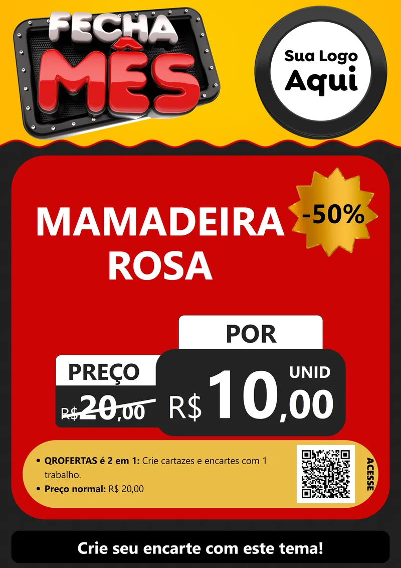 Modelo de Cartaz para Cartaz A4 Vertical com o tema Fecha Mês para Bebês