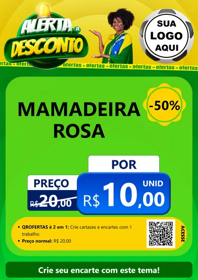Modelo de Cartaz para Cartaz A4 Vertical com o tema Alerta de Desconto para Bebês