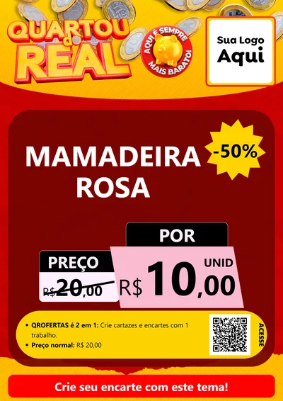 Modelo de Cartaz para Cartaz A4 Vertical com o tema Quartou do Real para Bebês