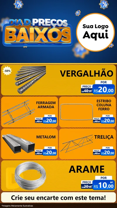 Modelo de TV para TV Vertical com o tema Dia D Preço Baixo para Ferragens