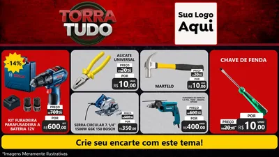 Modelo de TV para TV Horizontal com o tema Torra Tudo para Maquinas e Ferramentas
