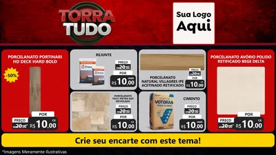 Modelo de TV para TV Horizontal com o tema Torra Tudo para Pisos e revestimentos