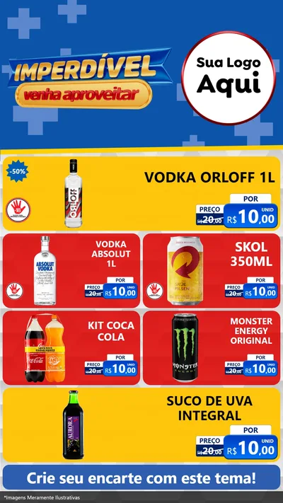 Modelo de TV para TV Vertical com o tema Imperdível para Distribuidora de bebidas