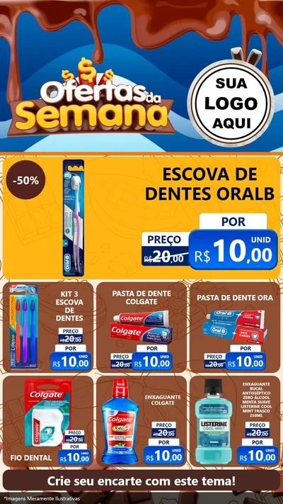 Modelo de Rede Social para Stories com o tema Ofertas da Semana - Páscoa para Higiene Pessoal