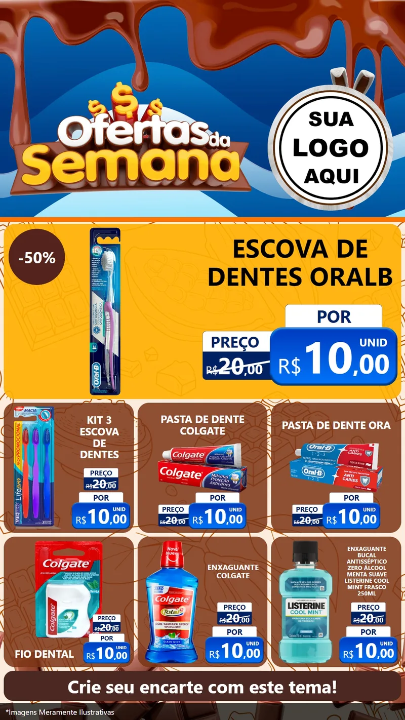 Modelo de Rede Social para Stories com o tema Ofertas da Semana - Páscoa para Higiene Pessoal