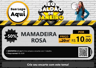 Modelo de Cartaz para Cartaz A4 Horizontal