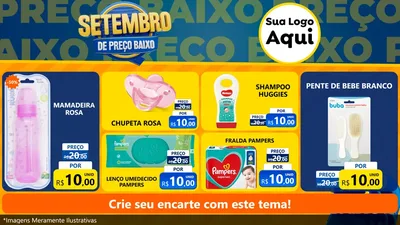 Modelo de TV para TV Horizontal com o tema Setembro De Preço Baixo para Bebês