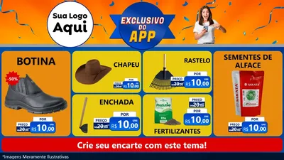 Modelo de TV para TV Horizontal com o tema Exclusivo do Aplicativo para Agropecuária