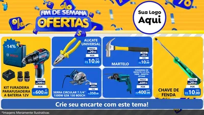 Modelo de TV para TV Horizontal com o tema Fim de Semana de Ofertas para Maquinas e Ferramentas