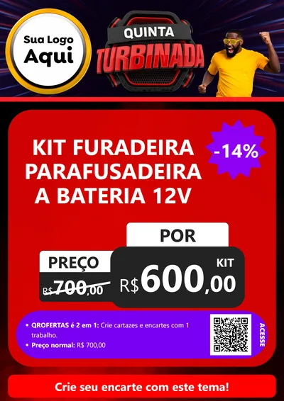Modelo de Cartaz para Cartaz A4 Vertical com o tema Quinta Turbinada para Maquinas e Ferramentas