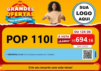 Modelo de Cartaz para Cartaz A4 Horizontal
