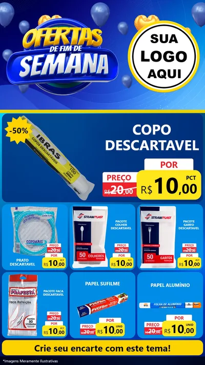 Modelo de Rede Social para Stories com o tema Ofertas de Fim de Semana para Embalagens