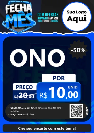 Modelo de Cartaz para Cartaz A4 Vertical com o tema Fecha Mês para Óticas