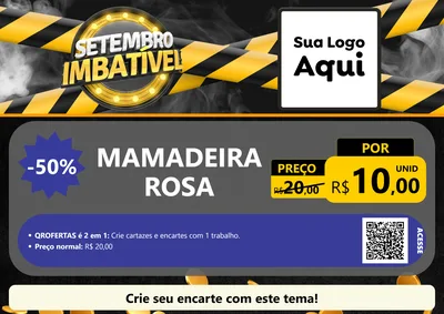 Modelo de Cartaz para Cartaz A4 Horizontal com o tema Setembro Imbatível para Bebês