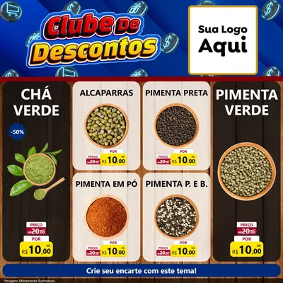 Modelo de Rede Social para Feed Facebook com o tema Clube de Descontos para Produtos Naturais