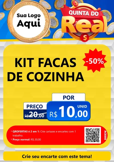 Modelo de Cartaz para Cartaz A4 Vertical com o tema Quinta do Real para Utilidades Domésticas