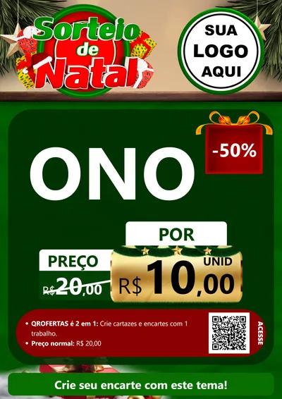 Modelo de Cartaz para Cartaz A4 Vertical com o tema Sorteio de Natal para Óticas