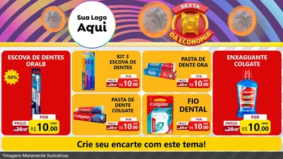 Modelo de TV para TV Horizontal com o tema Sexta da Economia para Higiene Pessoal