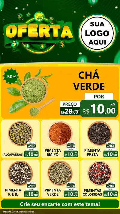 Modelo de Rede Social para Stories com o tema Oferta para Produtos Naturais