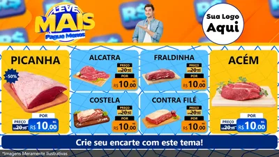 Modelo de TV para TV Horizontal com o tema Leve Mais, Pague Menos para Açougue