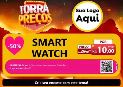 Modelo de Cartaz para Cartaz A4 Horizontal com o tema Torra Preços para Informática
