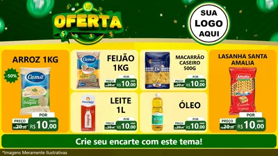 Modelo de TV para TV Horizontal com o tema Oferta para Supermercado