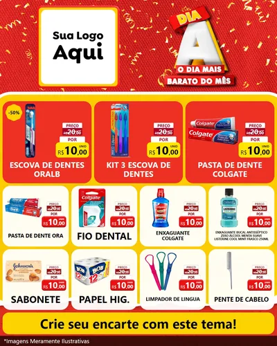 Modelo de Rede Social para Feed Instagram com o tema Dia A o Dia Mais Barato do Mês para Higiene Pessoal