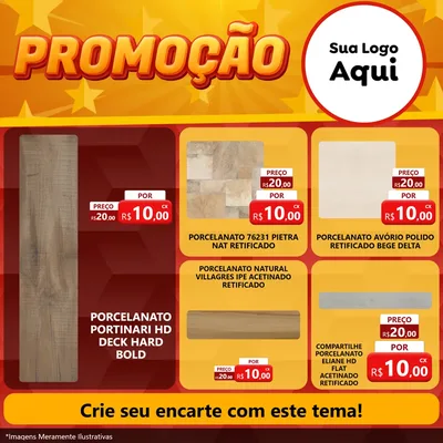Modelo de Rede Social para Feed Facebook com o tema Promoção para Pisos e revestimentos