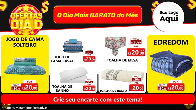 Modelo de TV para TV Horizontal com o tema Dia D para Cama, Mesa e Banho