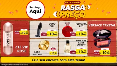 Modelo de TV para TV Horizontal com o tema Fim de Semana Rasga Preços para Perfumes