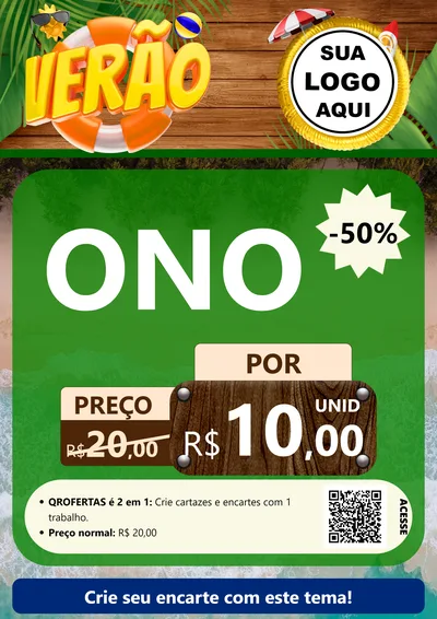 Modelo de Cartaz para Cartaz A4 Vertical com o tema Verão para Óticas