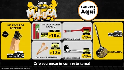 Modelo de TV para TV Horizontal com o tema Quarta e Quinta Maluca para Utilidades Domésticas